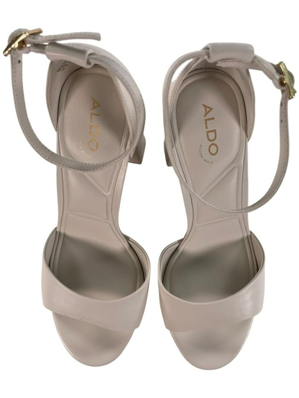 Aldo Anaegyn 2.0 White Block Heel Platform Sandals Women's Size 8.5 MSRP$130 NEW - Picture 6 of 11